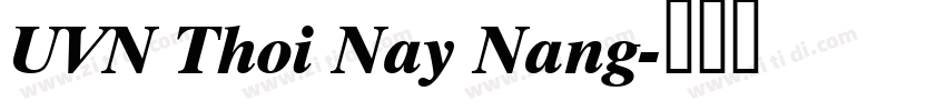 UVN Thoi Nay Nang字体转换